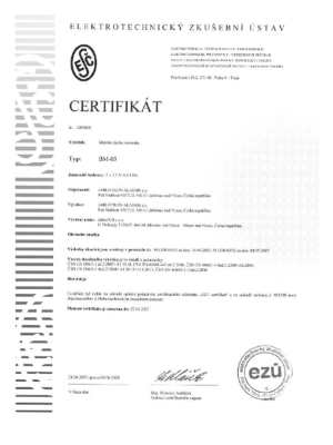 BM-03 Certifikát